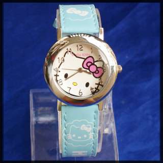 SET Hello Kitty Katze Armbanduhr Uhr + Ohrstecker  NEU  