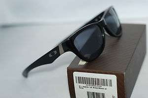 NEW OAKLEY JUPITER Solid Black w/Grey Sunglasses NEW Authentic  