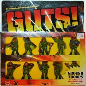 Mattel GUTS! Vintage   10 Pack Ground Troops Army Soldiers New MIP MIB 