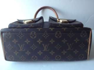Authentic Louis Vuitton Monogram Manhattan PM Tote Purse Bag Handbag 