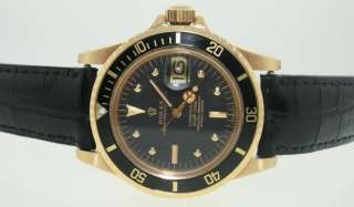 Original 1978 Rolex Submariner with Date 18kyg watch.  