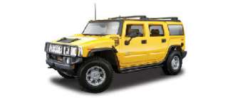 2003 HUMMER H2 SUV Diecast Replica YELLOW Assembly Kit!  