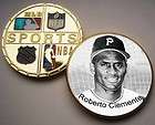 MLB STARS Roberto Clemente 24k Gold Plated Print coin 5#