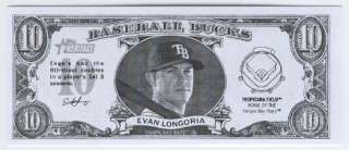 2011 Topps Heritage Baseball Bucks Evan Longoria Rays  