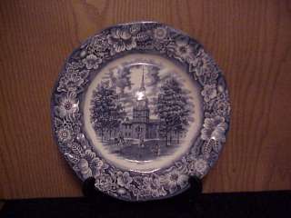 STAFFORDSHIRE CHINA LIBERTY BLUE 1 DINNER PLATE 1975/81  