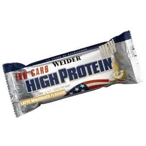 Weider Proteinriegel Low Carb High Protein bar, Latte Macchiato, 100 g 