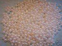 1000+ loose arts and crafts pearls 6mm beads white  