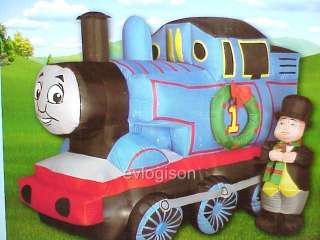 The Air blown 5 ft. Inflatable Thomas the Train features a light up 