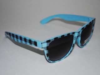 brand new retro wayfarer style black lens sunglasses with light