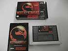 Super Nintendo 1993 Mortal Kombat SNES Game Complete with Box and 