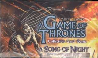 Fantasy Flight Games A Game of Thrones A Song of Night Booster Box