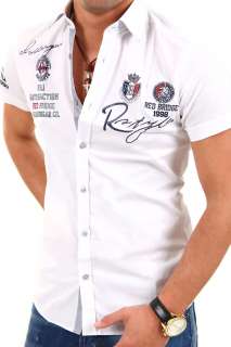 RBC by CIPO & BAXX Hemd Slim Fit Kurzarm Polo Shirt T Shirt Schwarz 