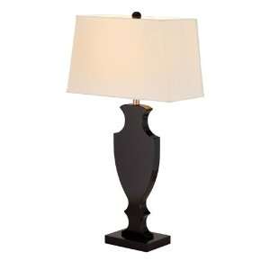  Adesso 3383 01 Victoria 1 Light Table Lamps in Black