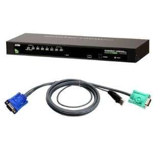  Selected 8 Port Combo KVM w 8 USB cable By Aten Corp Electronics