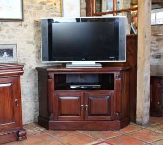 La Roque mahogany furniture corner TV DVD cabinet stand  