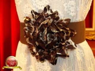 Ceinture femme large couture CAMELIA SATIN PERLES 2012 élastiquée T 