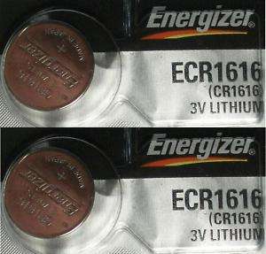 2x CR1616 Energizer battery CR 1616 batteries  