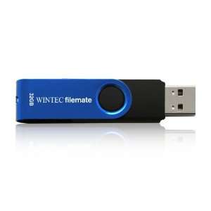  Wintec Filemate 32 GB Swivel USB Drive   Blue Electronics