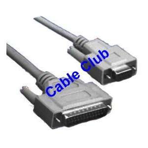  At Null Modem Cable. Db9f to Db25m 25 Ft Electronics