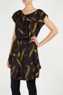 Love Moschino  Chain Print Bow Dress by Love Moschino