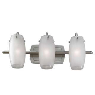 Allen Roth Bathroom Vanities on Shop Allen   Roth 3 Light Brushed Nickel Bathroom Vanity Light At