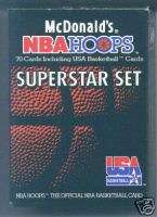 1992 MCDONALDS NBA HOOPS SUPERSTAR 70 CARD BOX SET  
