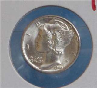 1944 D SILVER MERCURY DIME PROOFLIKE CONDITION UNCIRCULATED  