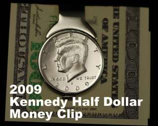 2009 Kennedy ½ Dollar Coin Men Money Clip  