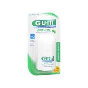  Gum Fine Dental Floss Mint Waxed 183 M / 200 Yd (Pack of 1 