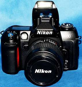 Nikon N80 35mm SLR Film Camera w/35 80mm f4 5.6D AF Zoom Nikkor Lens 