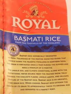 40 Lbs   GMO FREE   Royal White Basmati Rice Premium Aged   SHIPS FREE 