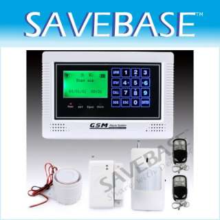   GSM SMS Intruder Alarm System Touch Keypad Dual Bands 900/1800MHz