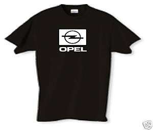 Black Opel T shirt Tee adam gt astra vectra  