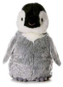 12 Aurora Plush Penguin Penny Gray White Flopsie Stuffed Animal Toy 