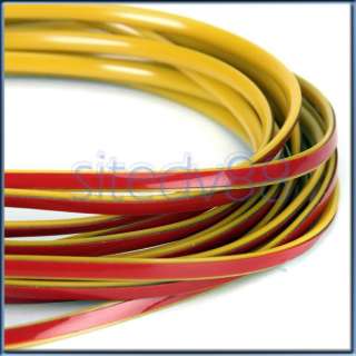 5M Yellow Auto Car Interior Styling Moulding Mould Trim Strip Adhesive 