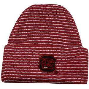   Gamecocks Infant Garnet Striped Ski Knit Beanie