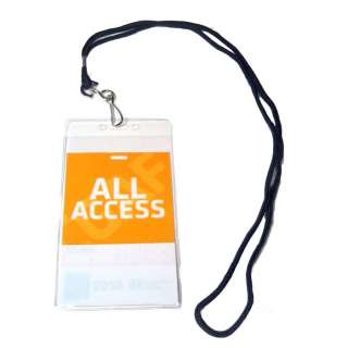Backstage Pass   All Access VIP Badge Holder w/ Lanyard  