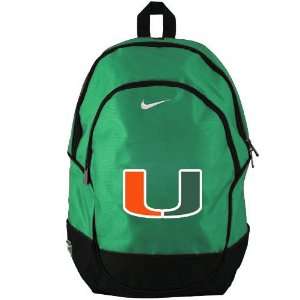  Nike Miami Hurricanes Green NCAA Backpack Sports 