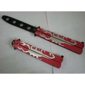  Red Scorpion Balisong Butterfly Practice Trainer 