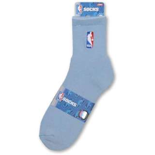 NBA Logoman Light Blue Quarter Length Socks Size Medium 5 10