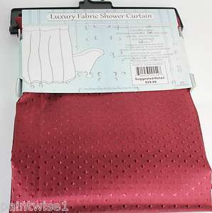 New Bathroom Fabric Shower Curtain Red Diamond Pattern 840456091548 