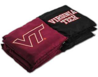   Tech Hokies NCAA Tailgate Toss Cornhole Bean Bag Set   8 Team Bag Set