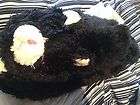 Black Cat Microwaveable Warm Whiskers Lavender Slippers size M