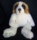 Jaag Stuffed Plush Dog Animal Toy Soft White Brown Blac