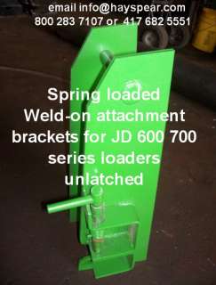 Skid steer adapter to fit JD 600 700 series loaders  