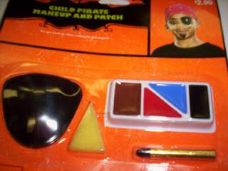 Pirate Face Paint Body Paint Kit Halloween Kit NIP Lot 3  