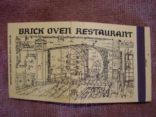 Brick Oven Restaurant; Vintage Matches  