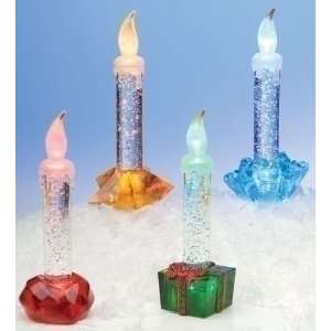   Battery Operated Glitter LED Christmas Candle Lamps 6