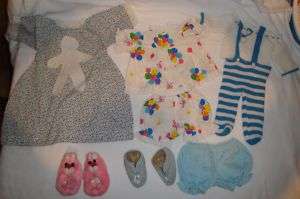Vintage Doll Clothes Outfits Slippers Lot Cabbage Patch  