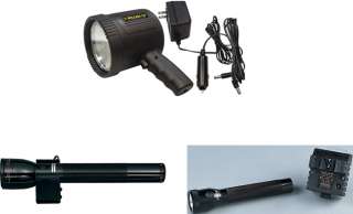 Military Army Style RECHARGEABLE Flashlight & SPOTLIGHT  